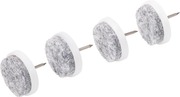 Huopatassu Naula  Ø24mm,24Kpl Valkoinen (4007874833563)
