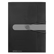 Herlitz Kulmalukkokansio  A4 Easy Orga Musta Läpinäkymätön (4008110432939)