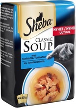 Sheba Soup Tonnikalafilettä Liemessä 4X40g (4008429103216)