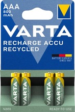 Varta Recycled 4Xaaa Ladattava Akkuparisto 800Mah (4008496931545)