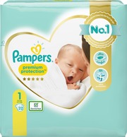 Pampers 22Kpl Premium Protection New Baby S1 2-5Kg Vaippa (4015400835776)