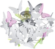 Trio Kattovalaisin Butterfly 45 Cm Kromi/Moniväri (4017807380323)