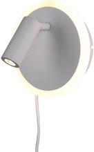 Trio 15 Jordan Seinävalaisin Valkoinen Led 5W-550Lm + 2W 200Lm 3000K (4017807413281)