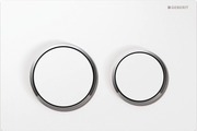 Geberit Omega 20 Huuhtelupainike Valkoinen-Kromi Duofix (4025416310679)