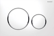 Geberit Sigma 20 Huuhtelupainike Valkoinen-Kromi Duofix (4025416544562)