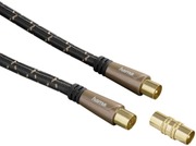 Hama Antennijohto 120Db 5M, Coax Uros - Coax Naaras, Kullattu (4047443188960)