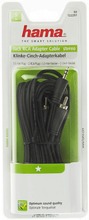Hama Audiojohto 3,5Mm - 2Xrca 5M Musta (4047443190864)
