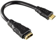 Hama Hdmi™-Johtosovite, Type C (Mini) Uros - Type A Naaras, Kullattu (4047443197436)