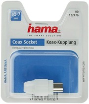 Hama Koaksiaalinen Antennisovite Naaras Valkoinen (4047443197733)