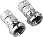 Hama F-Liitin 6,8Mm Kierrettävä 2Kpl (4047443207265)