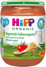 Hipp Luomu Välimeren Pasta 8Kk 190G; Kasviksia Ja Täysjyväspagettia (4062300281547)
