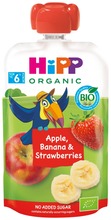 Hipp100g Luomu Smoothie Omenaa, Banaania&Mansikkaa Soseena 6Kk (4062300307131)