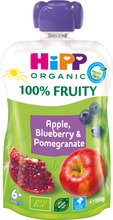 Hipp 100G Luomu Smoothie Omenaa, Mustikkaa Ja Granaattiomenaa Soseena 6Kk (4062300307346)