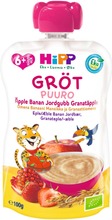 Hipp 100G Luomu Puurosmoothie Omena/Banaani/Mansikka/Granaattiomena Kaura Ja Vehnä 6Kk (4062300309036)