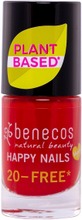 Benecos Happy Nails Nail Polish - Kynsilakka Vintage Red 5Ml (4260198094694)