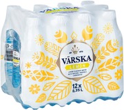 12Xvärska Lemon, Sitruunanmakuinen Mineraalivesi, Hiilihapollinen 0,35L Pack Pet (4740042700426)