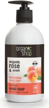 Organic Shop Rose Peach Käsisaippua 500 Ml (4744183011656)