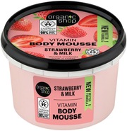 Organic Shop Vitamin Body Mousse Strawberry- Vartalomousse 250 Ml