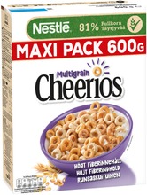 Nestlé Cheerios 600G Monivilja Rapeita Monivilja-Täysjyvämuroja (5011546419336)