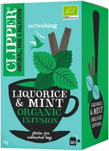 Clipper Luomu Lakritsa-Piparminttu Yrttihauduke 30G / 20 Pussia (5021991942204)
