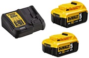 Dewalt Dcb115p2-Qw Laturi 18V + 5Ah Akku 2Kpl (5035048637043)
