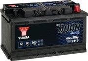 Yuasa Käynnistysakku 80Ah Agm, Start-Stop Autoihin (5050694029172)