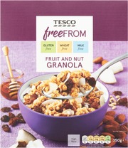 Tesco Free From 350G Hedelmä-Pähkinägranola (5057373933737)
