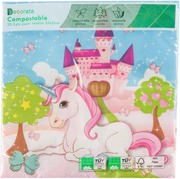 Unicorn  33Cm Fsc Compostable Lautasliina (5201184916698)