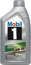 Mobil 1 1L Täyssynteettinen Moottoriöljy 0W-20 (5407004036397)