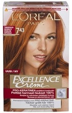 L'oréal Paris Excellence Creme 7.43 Golden Copper Blonde Tummanvaalea Kuparikulta Kestoväri 1Kpl (5410103914824)