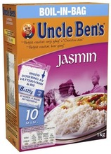 Uncle Ben's Jasmiiniriisi Keitinpusseissa 8X125g (5410673000187)
