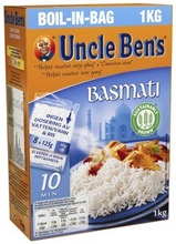 Uncle Ben's Basmatiriisi Keitinpusseissa 8X125g (5410673731524)