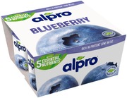 Alpro Hapatettu Soijavalmiste, Mustikka 4X125g (5411188100324)