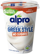 Alpro Greek Style No Sugars Hapatettu Soijavalmiste, Maustamaton 400G (5411188128588)