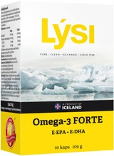 Lysi Omega-3 Forte Kalaöljykapseli 80 Kaps 109G Ravintolisä (5690548650505)