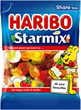 Haribo Starmix 270 G Hedelmän- Ja Colanmakuinen Viinikumi-Vaahto (5701090069155)