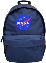 Reppu Nasa Logo Navy Bp. Pehmustettu Selkämys Sekä Pehmustetut Ja Säädettävät Olkahihnat, Edessä Vetoketjutasku. (5701359790547)