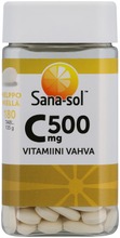 Sana-Sol C-Vitamiini 500Mg Tabletti Ravintolisä 180Tabl (5702071381341)