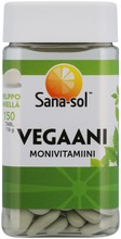 Sana-Sol Vegaani Monivitamiini-Kivennäisainetabletti Ravintolisä 150Tabl (5702071382799)