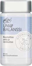 Ladyvita Uni&Balanssi Ravintolisä Sitruunamelissa-Kamomilla-Sahrami-Vitamiinitabletti 60 Tabl (5702071388821)