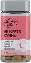 Ladyvita Hiukset&Kynnet Ravintolisä Peltokorte-Oluthiiva-Vitamiini-Kivennäisainetabletti 90 Tabl (5702071388845)
