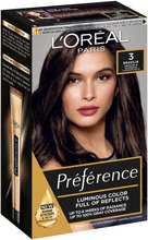 L'oréal Paris Préférence 3 Brasilia Dark Brown Tummanruskea Kestoväri 1Kpl (5703147061020)