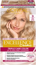 L'oréal Paris Excellence Creme 9 Very Light Blonde Vaalea Kestoväri 1Kpl (5703147063475)