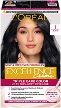 L'oréal Paris Excellence Creme 1 Black Musta Kestoväri 1Kpl (5703147063505)