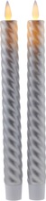 Sirius Sara Tall Led-Kruunukynttilä Hopea 2Kpl 25Cm (5707310811238)
