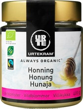 Urtekram Luomu Reilu Kauppa Villikukkahunaja 400G (5765228257418)