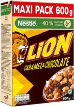 Nestlé Lion 600G Suklaan Ja Toffeen Makuisia Vehnä-Riisimuroja (5900020023759)