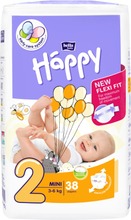 Happy Teippivaippa Mini 3-6Kg 38Kpl (5900516600709)