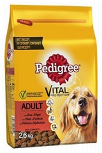 Pedigree Adult Härkää Ja Siipikarjaa 2,6Kg (5900951263316)