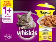 Whiskas 1+ Ragout Siipikarjalalajitelma Hyytelössä 24X85g (5900951267543)
